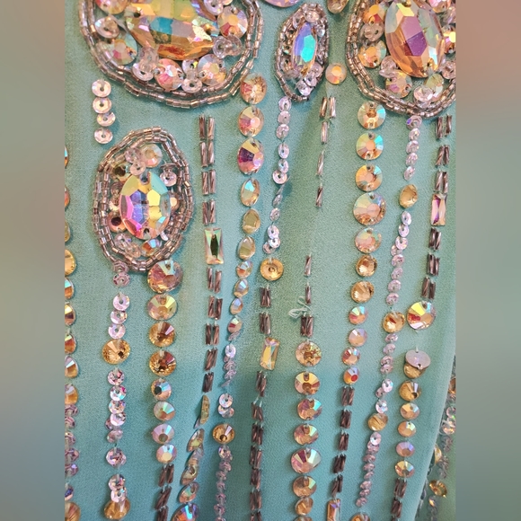 PARTYTIME SEQUINS GEMS GOWN - Picture 5 of 16